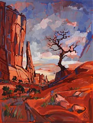 Arches National Park dramatic abstracted landscape painting by Erin Hanson Arches National Park dramatic abstracted landscape painting by Erin Hanson