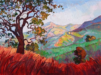 Paso Robles wine country landscape painting by Erin Hanson Paso Robles wine country landscape painting by Erin Hanson