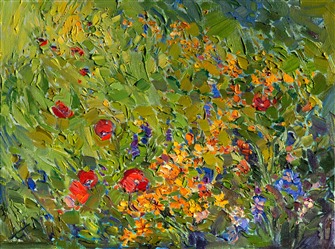 Wildflower modern impressionism oil painting by Los Angeles artist Erin Hanson Wildflower modern impressionism oil painting by Los Angeles artist Erin Hanson
