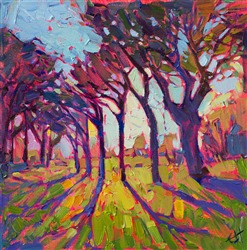 Stained Glass, original 12x12 oil painting by Erin Hanson Stained Glass, original 12x12 oil painting by Erin Hanson