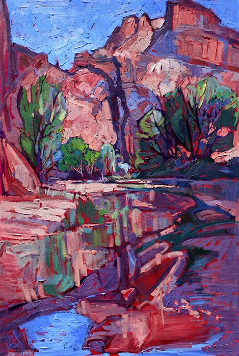 Canyon de Chelly oil painting landscape by Erin Hanson
