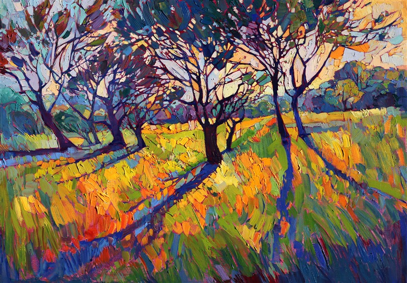 Crystal Light collection of vibrant landscape paintings, by Erin Hanson