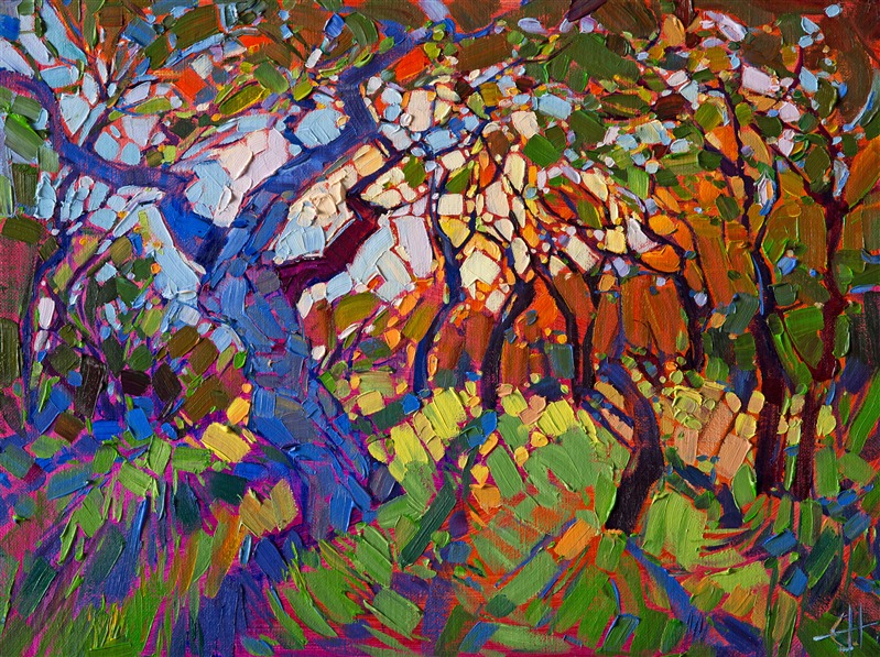 Crystal Light series oil painting by contemporary master Erin Hanson