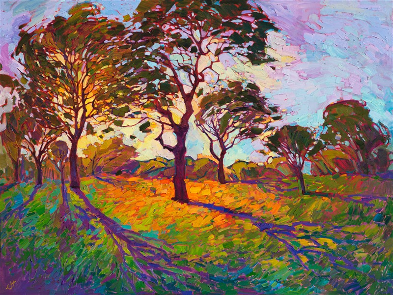 Impressionism oil painting in the Crystal Light Series, by Erin Hanson.