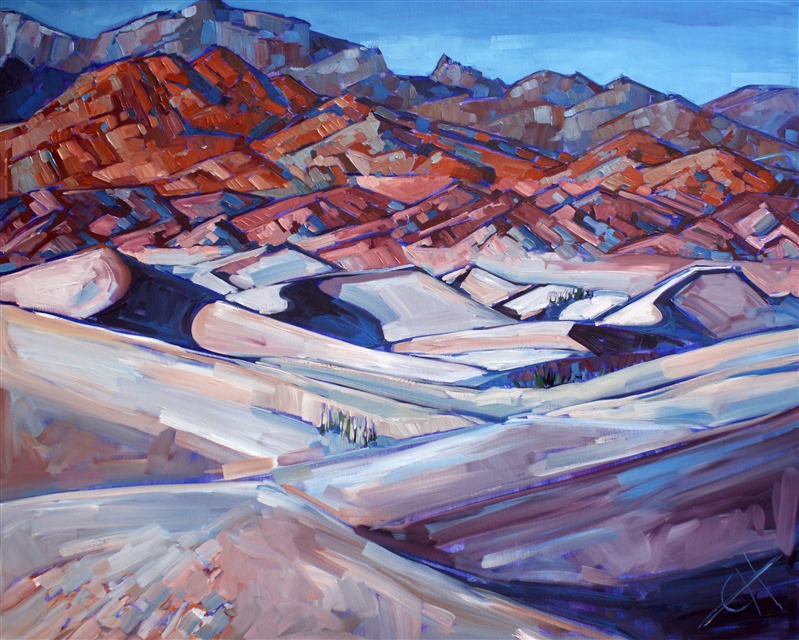 Death Valley oil painting landscape by Erin Hanson.