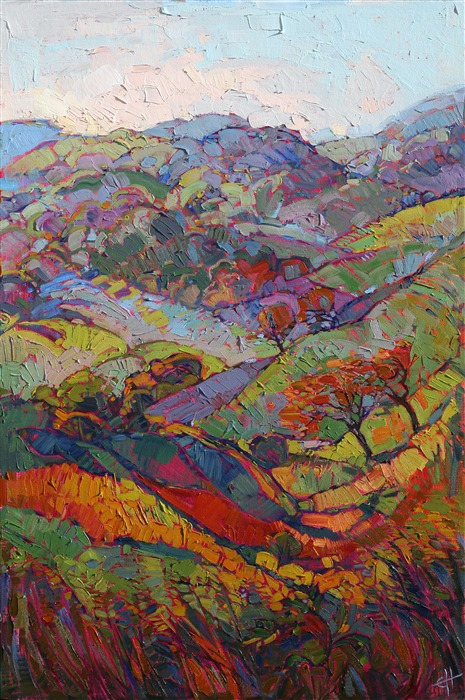 Paso Robles wine country oil paintings for sale, by artist Erin Hanson