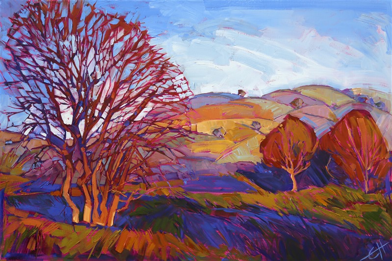 Striking color and composition by California artist Erin Hanson