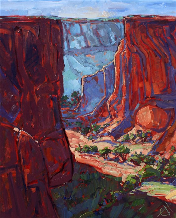 Canyon de Chelly oil painting by Erin Hanson