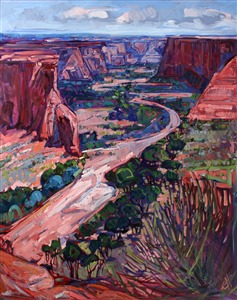 Canyon de Chelly monumental oil painting by Erin Hanson