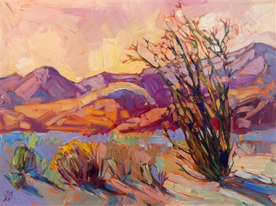 Borrego Springs small oil painting on board for sale by Erin Hanson