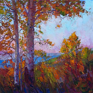 Cedar Breaks National Park in Utah, painted in autumn foliage by landscape painter Erin Hanson