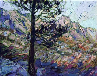 Modern impressionist landscape painting of California National Parks, by Erin Hanson Modern impressionist landscape painting of California National Parks, by Erin Hanson