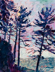 Washington coast contemporary impressionism oil painting of Dungeness Bay, by Erin Hanson Washington coast contemporary impressionism oil painting of Dungeness Bay, by Erin Hanson