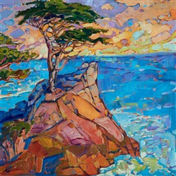 Original oil painting of Lone Cypress Original oil painting of Lone Cypress