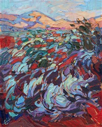 Beautiful landscape painting of Kayenta Utah by impressionist artist Erin Hanson Beautiful landscape painting of Kayenta Utah by impressionist artist Erin Hanson