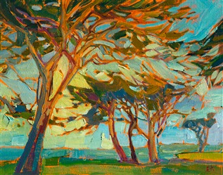 Monterey landscape oil painting by Erin Hanson Monterey landscape oil painting by Erin Hanson
