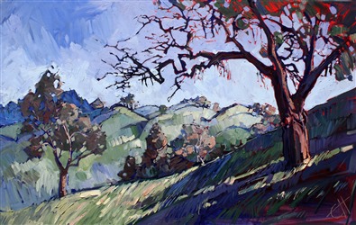 Paso Robles California wine country oil painting by Erin Hanson Paso Robles California wine country oil painting by Erin Hanson