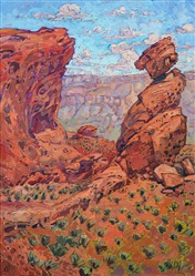 Original oil painting of Valley of Fire State Park, Nevada, by modern impressionis Erin Hanson. Original oil painting of Valley of Fire State Park, Nevada, by modern impressionis Erin Hanson.