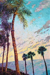 Clearwater Florida Palms painting in a contemporary open impressionist style, by Erin Hanson. Clearwater Florida Palms painting in a contemporary open impressionist style, by Erin Hanson.