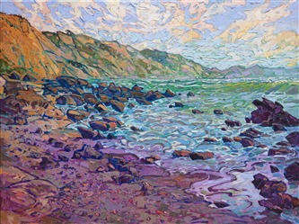 San Diego local landscape oil painting by California painter Erin Hanson San Diego local landscape oil painting by California painter Erin Hanson