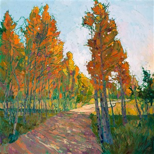 Cedar Breaks National Park landscape painting by modern impressionist Erin Hanson.