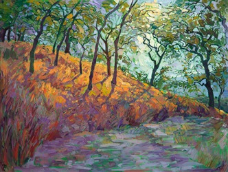 Modern painting that is evocative of Van Gogh expressionist landscape Modern painting that is evocative of Van Gogh expressionist landscape