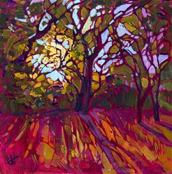 Crystal Light small oil painting on board, by Erin Hanson Crystal Light small oil painting on board, by Erin Hanson