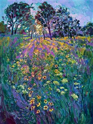 Northwest wildflowers landscape oil painting, painted by collectible up and coming artist Erin Hanson. Northwest wildflowers landscape oil painting, painted by collectible up and coming artist Erin Hanson.