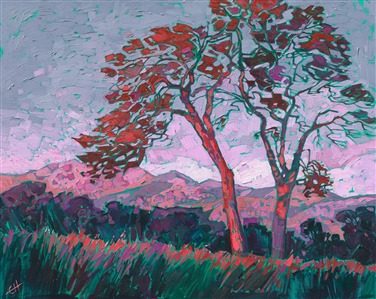 Mariposa wine country oil painting by landscape artist Erin Hanson Mariposa wine country oil painting by landscape artist Erin Hanson