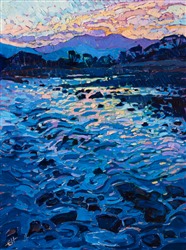 Kyoto Arashiyama oil painting of reflected light, by modern painter Erin Hanson Kyoto Arashiyama oil painting of reflected light, by modern painter Erin Hanson