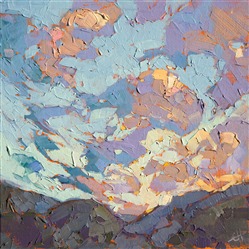 Lavender Winds, original oil painting by landscape artist Erin Hanson Lavender Winds, original oil painting by landscape artist Erin Hanson