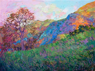 California impressionist painting of Paso Robles, by modern impressionist Erin Hanson. California impressionist painting of Paso Robles, by modern impressionist Erin Hanson.