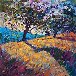 Paso Robles wine country painting by California painter Erin Hanson. Paso Robles wine country painting by California painter Erin Hanson.
