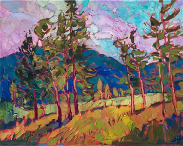 Oregon landscape oil painting by modern impressionist Erin Hanson Oregon landscape oil painting by modern impressionist Erin Hanson