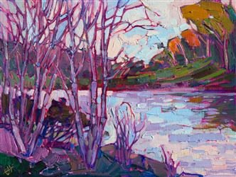 Big Canyon golf course landscape painting from Newport Beach, by Erin Hanson. Big Canyon golf course landscape painting from Newport Beach, by Erin Hanson.