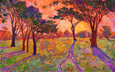Crystal Sherbet, original oil painting by modern colorist and impressionist Erin Hanson Crystal Sherbet, original oil painting by modern colorist and impressionist Erin Hanson
