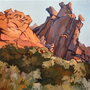 Valley of Fire state park oil painting Painting Purple Shadows