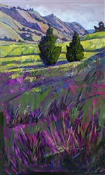 Apple green California hills, by open impressionist artist Erin Hanson Apple green California hills, by open impressionist artist Erin Hanson