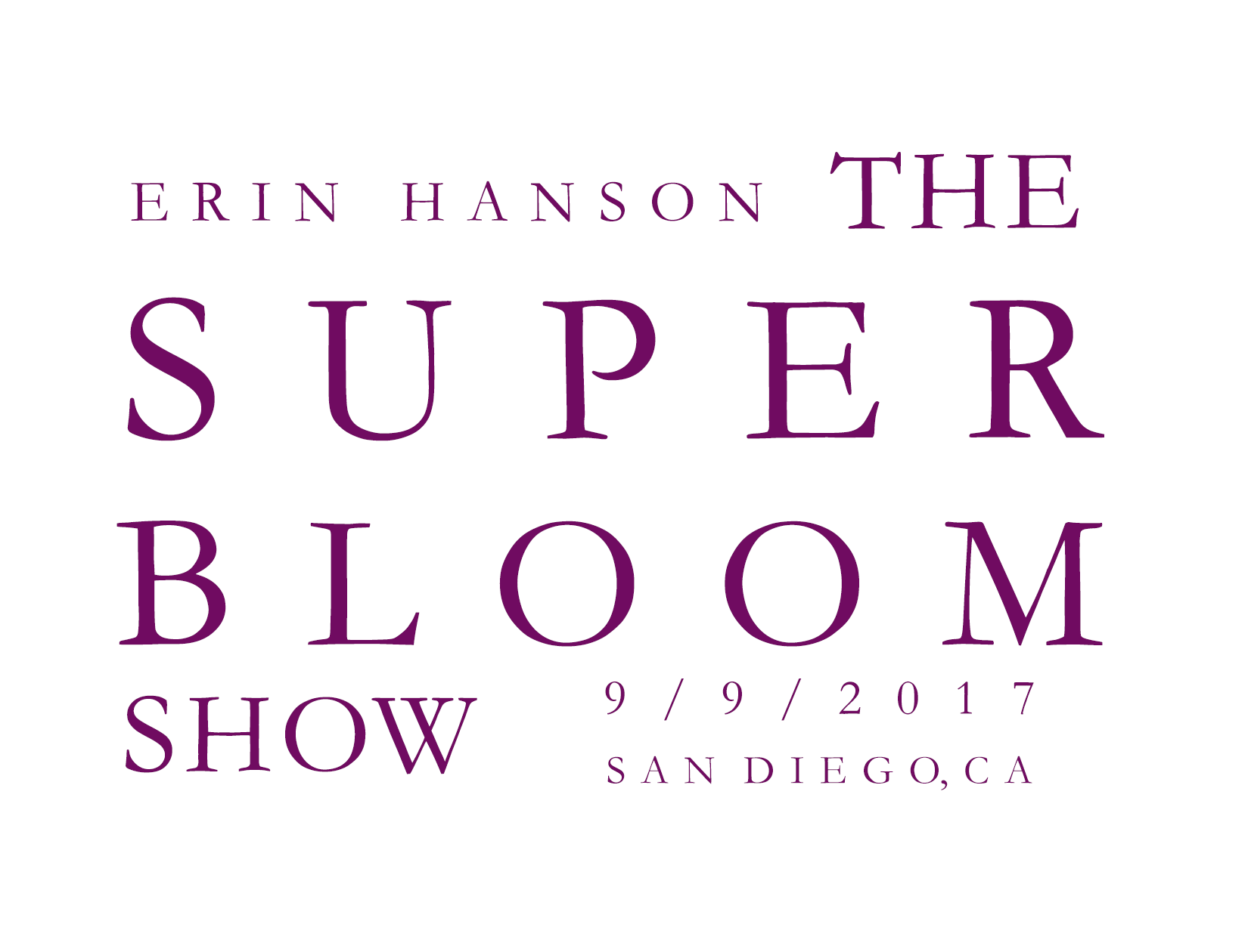 Erin Hanson: The Super Bloom Show