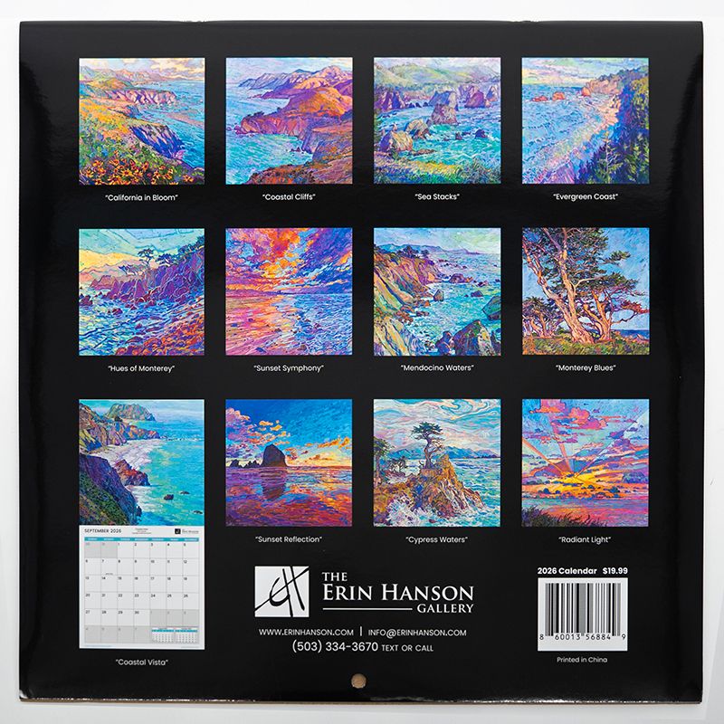 2026 Wall Calendar - Pacific Coast Image 1