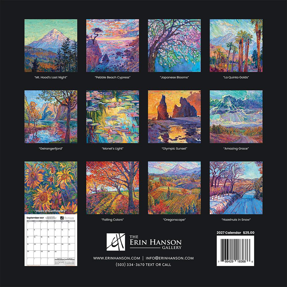 2027 Erin Hanson Wall Calendar Image 1