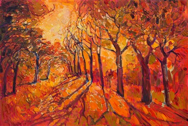 Erin Hanson painting Gilded Path