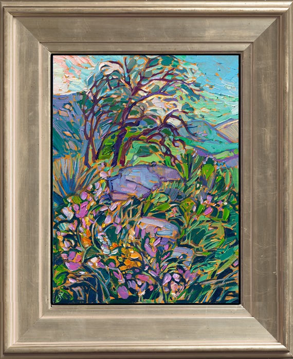 Texas Hill Country is especially charming in the springtime, when dozens of varieties of wildflowers decorate the landscape. Splashes of pink and white blooms dance among the green grasses that grow between the granite boulders.