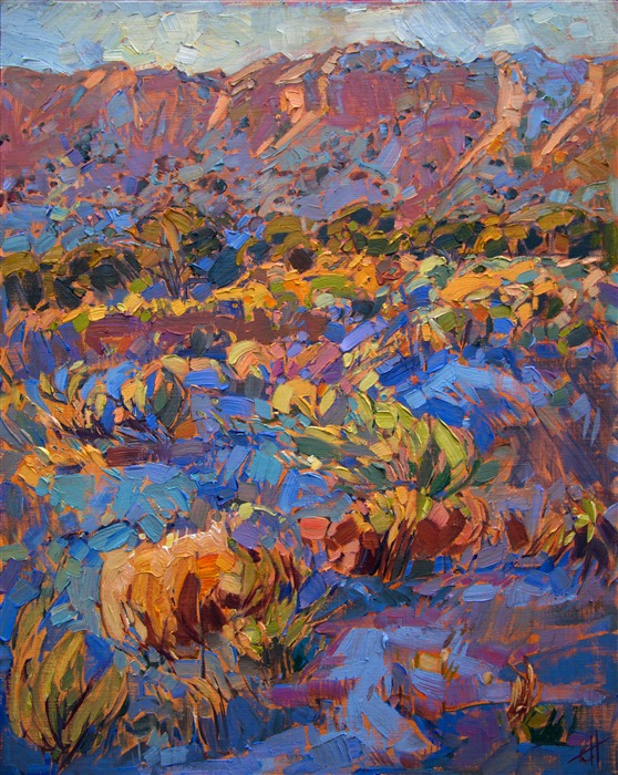 New Mexico light near Ghost Ranch is captured in vivid oils and a modern impressionist touch.