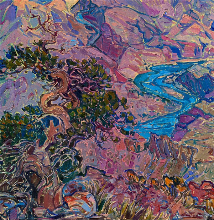 I think my favorite view of the Grand Canyon is from Hopi Point on the South Rim. From here, you are more isolated from the crowds, especially at dawn. You can see all the way down to the turquoise waters of the Colorado River. Since Hopi Point is on a protrusion out into the canyon, it feels like you are surrounded by almost 360 degrees of stunning canyon. As the sun slowly clears the horizon, the colors and shadows quickly change during Arizona's desert golden hour light.