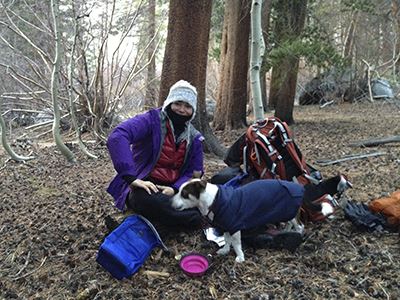 Erin Hanson backpacking