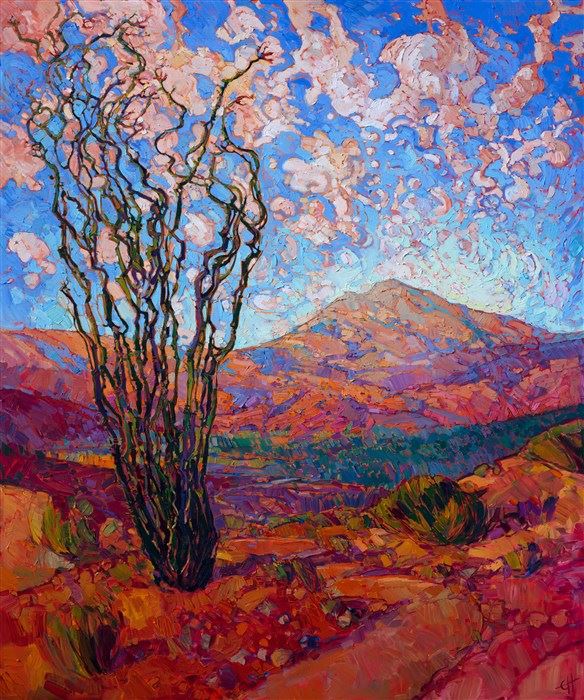 Erin Hanson painting Motion of Ocotillo