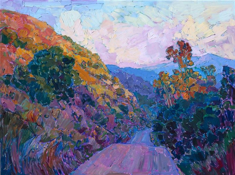 Erin Hanson painting Rolling Dawn