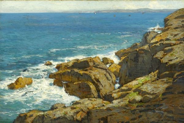 Vibrant Coast, Oil on canvas, by William Wendt
