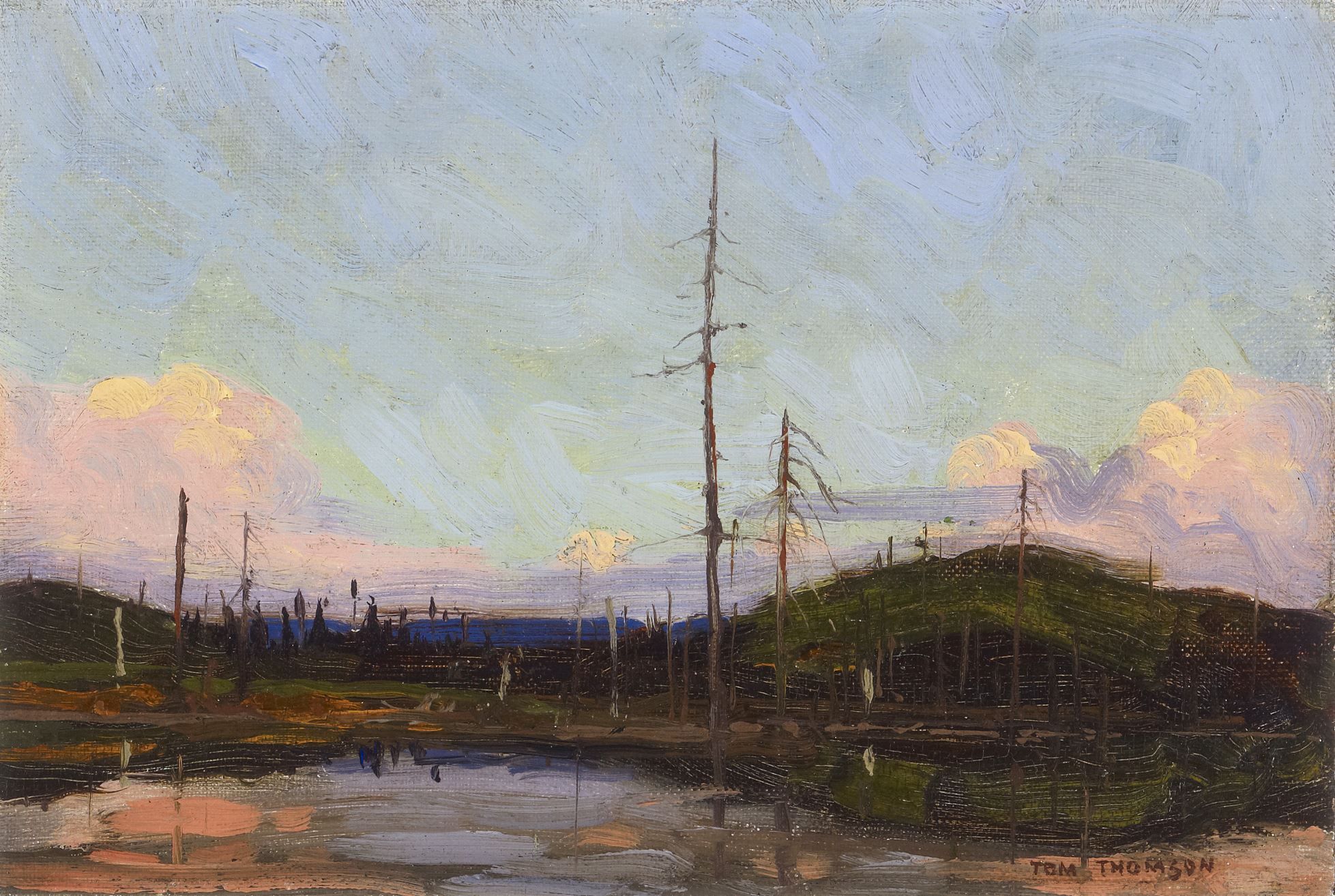 Evening by Tom Thompson (1913)